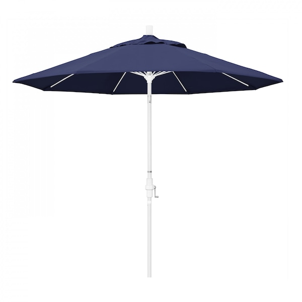 California Umbrella Patio Umbrella, Octagon, 101" H, Olefin Fabric, Navy 194061027059