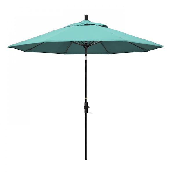 California Umbrella Patio Umbrella, Octagon, 101" H, Sunbrella Fabric, Aruba 194061027639 - main