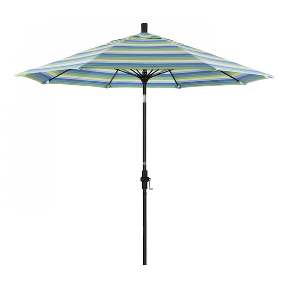 California Umbrella Patio Umbrella, Octagon, 101" H, Sunbrella Fabric, Seville Seaside 194061027820 - main