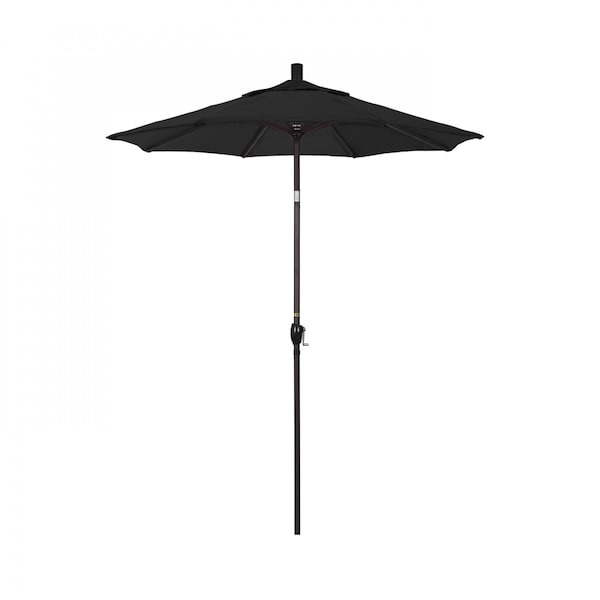 California Umbrella Patio Umbrella, Octagon, 102" H, Sunbrella Fabric, Black 194061028445 - main