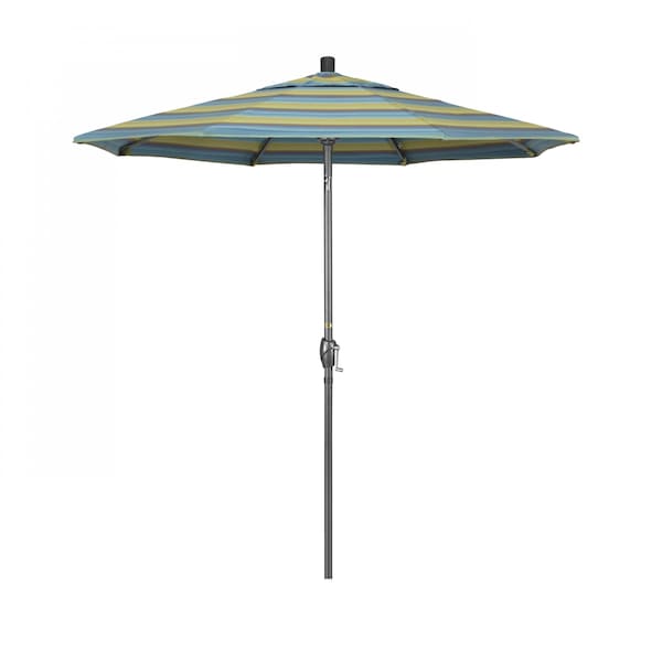 California Umbrella Patio Umbrella, Octagon, 95.5" H, Sunbrella Fabric, Astoria Lagoon 194061028889 - main
