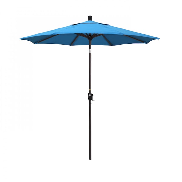 California Umbrella Patio Umbrella, Octagon, 95.5" H, Sunbrella Fabric, Canvas Cyan 194061029756 - main