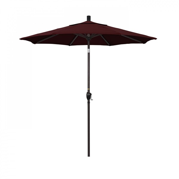 California Umbrella Patio Umbrella, Octagon, 95.5" H, Pacifica Fabric, Burgundy 194061030110 - main