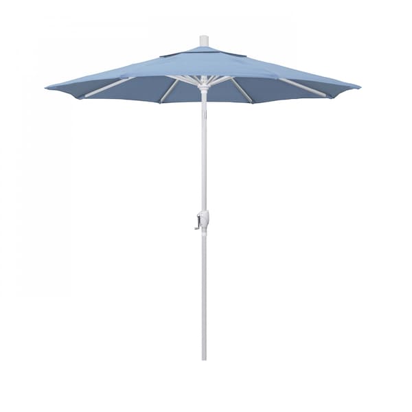California Umbrella Patio Umbrella, Octagon, 95.5" H, Sunbrella Fabric, Air Blue 194061030356