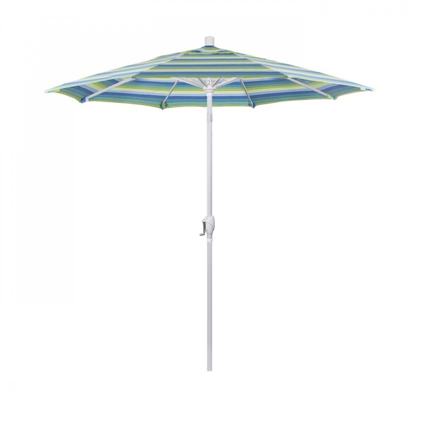 California Umbrella Patio Umbrella, Octagon, 95.5" H, Sunbrella Fabric, Seville Seaside 194061030585 - main