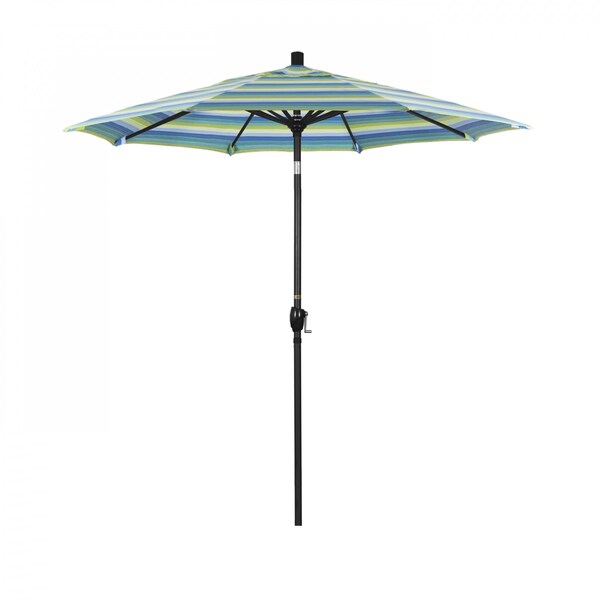 California Umbrella Patio Umbrella, Octagon, 95.5" H, Sunbrella Fabric, Seville Seaside 194061031445 - main