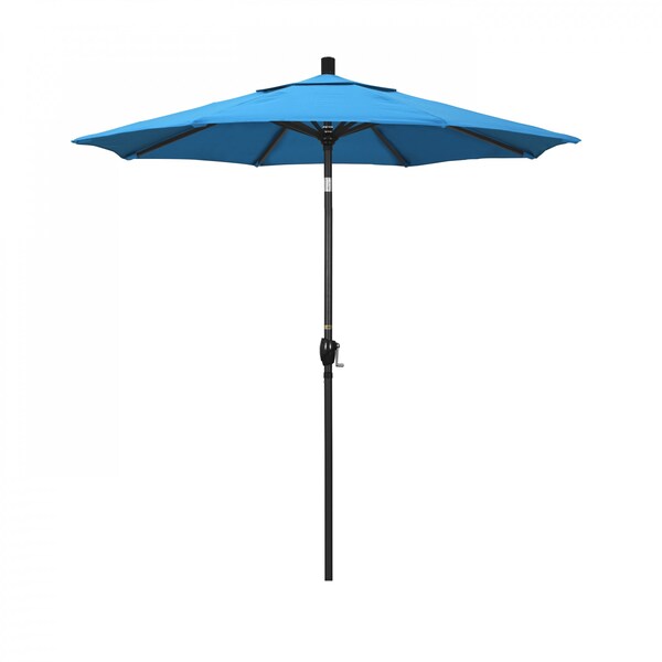 California Umbrella Patio Umbrella, Octagon, 95.5" H, Sunbrella Fabric, Canvas Cyan 194061031476 - main