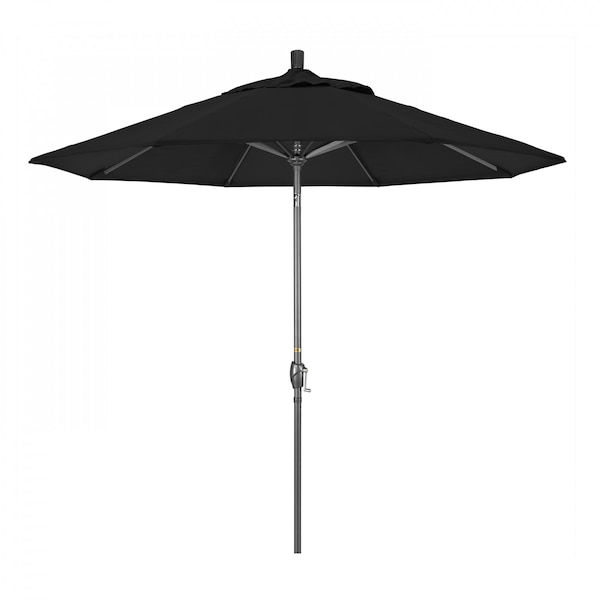 California Umbrella Patio Umbrella, Octagon, 101" H, Sunbrella Fabric, Black 194061032060 - main