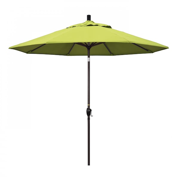 California Umbrella Patio Umbrella, Octagon, 101" H, Sunbrella Fabric, Parrot 194061032930