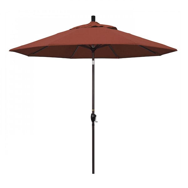 California Umbrella Patio Umbrella, Octagon, 101" H, Olefin Fabric, Terracotta 194061033425 - main