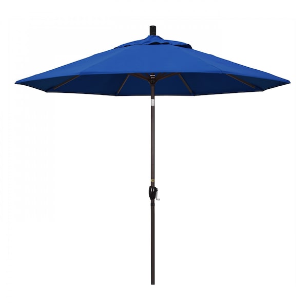 California Umbrella Patio Umbrella, Octagon, 101" H, Pacifica Fabric, Pacific Blue 194061033524 - main