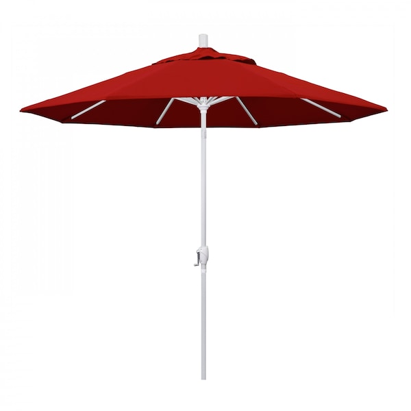 March Patio Umbrella, Octagon, 101" H, Sunbrella Fabric, Jockey Red GSPT908170-5403