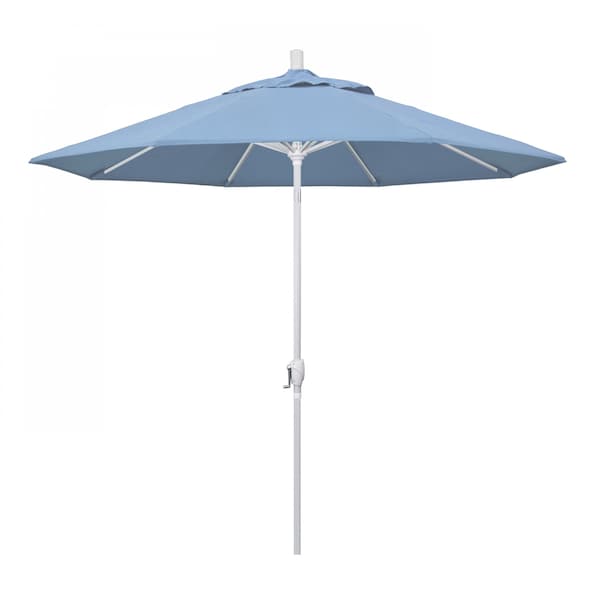 California Umbrella Patio Umbrella, Octagon, 101" H, Sunbrella Fabric, Air Blue 194061033876 - main