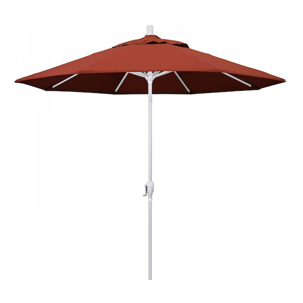 California Umbrella Patio Umbrella, Octagon, 101" H, Sunbrella Fabric, Terracotta 194061033982 - main