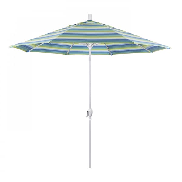 California Umbrella Patio Umbrella, Octagon, 101" H, Sunbrella Fabric, Seville Seaside 194061034101 - main