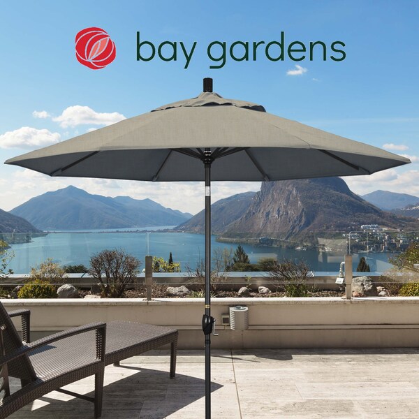 California Umbrella Patio Umbrella, Octagon, 101" H, Sunbrella Fabric, Spectrum Dove 194061034644 - main