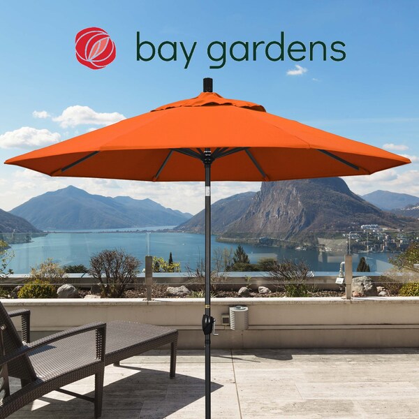 California Umbrella Patio Umbrella, Octagon, 101" H, Sunbrella Fabric, Melon 194061034804 - main