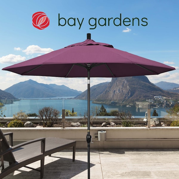 March Patio Umbrella, Octagon, 101" H, Sunbrella Fabric, Iris GSPT908302-57002