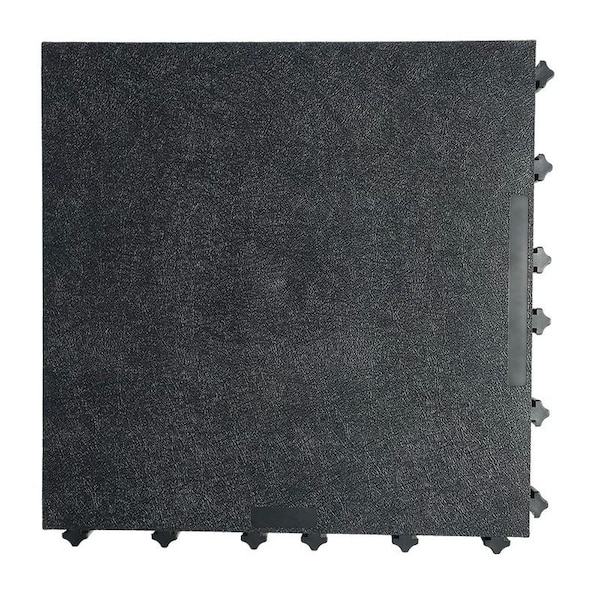 Ergo Advantage Safe-Flex Mat, Reinforced, Black, 18"Wx18"L, 1", PVC, 18 in W x 18 in L, 1 in Thick, 6 PK HDA1-SMB - main