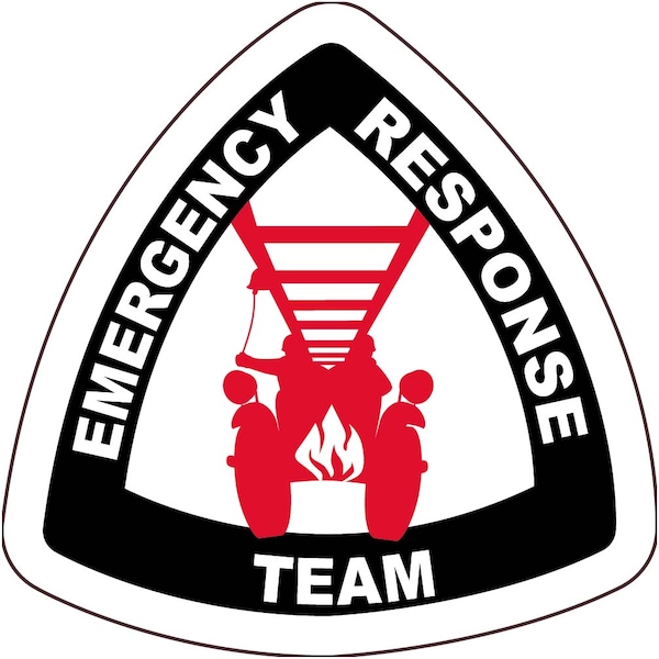 Nmc Emergency Response Team Hard Hat Label, Pk25, Language: English HH137 - main