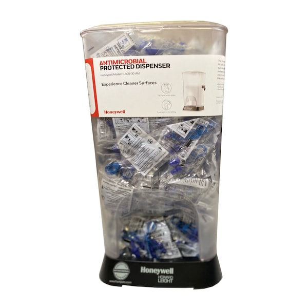 Honeywell Howard Leight HL400 Earplug Dispenser, TPE, Flanged, 25 dB NRR, Corded, 400 Pairs Per Pkg HL400-SDT-30-AM - main