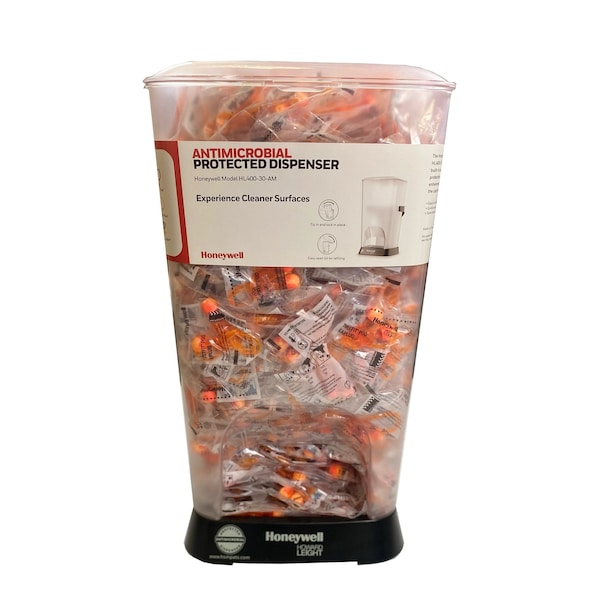 Honeywell Howard Leight HL400 Earplug Dispenser, Soft Foam, Pod, 28 dB NRR, Corded, 400 Pairs Per Pkg HL400-TFPOD-30-AM - main