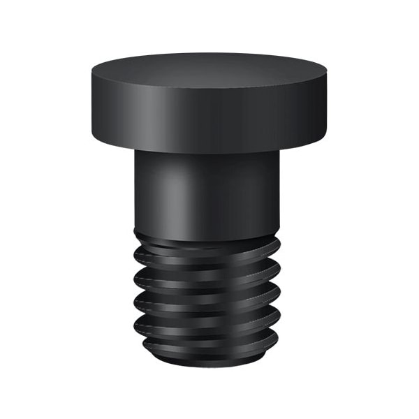 Deltana Extended Button Tip For Solid Brass Hinge Black HPSS70U19