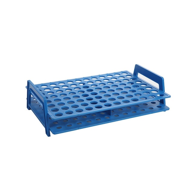 Heathrow Scientific Microtube Rack, 96x1.5/2mL Tubes, Blue, PK4 120243 - main