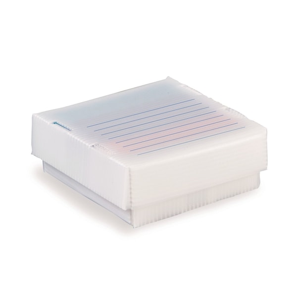 Heathrow Scientific Corrgted Poly Cryogenic Freezer Box, PK10 120262 - main
