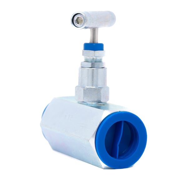 Pic Gauges Hex Valve, 1"FxFNPT, Straight, CS, 10K psi HV-CS-1-HS-180-FXF - main