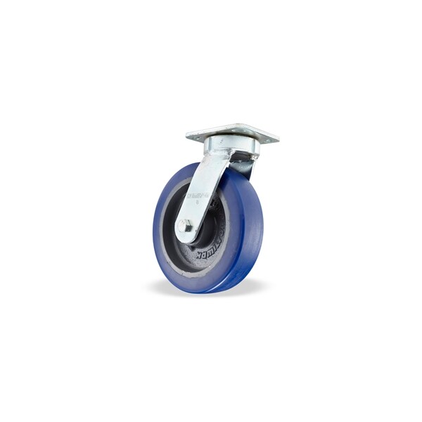 Hamilton Standard Duty Kingpinless Caster, 8" x 2" Ergo-Glide XT Polyurethane (95A) on Cast Iron Wheel S-52K-8EGB - main