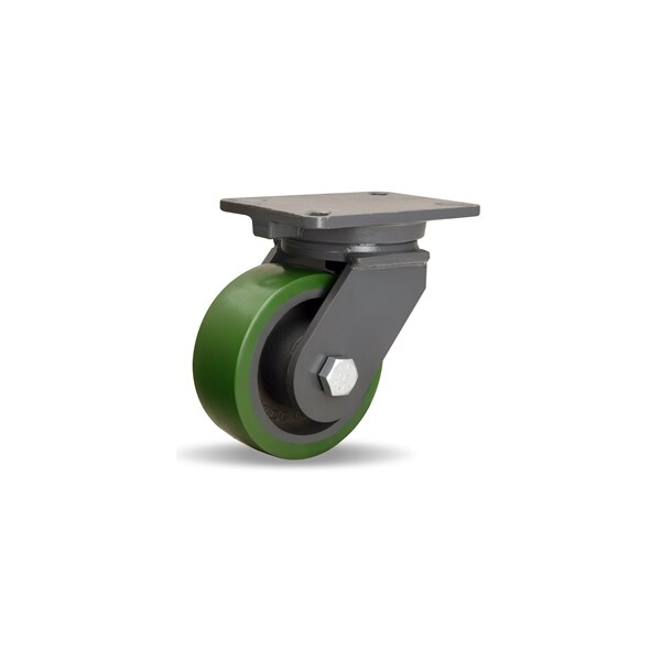 Hamilton Champion Swivel Caster, 6" x 2-1/2" Duralast Polyurethane (95A) on Cast Iron Wheel S-CH-6DB - main