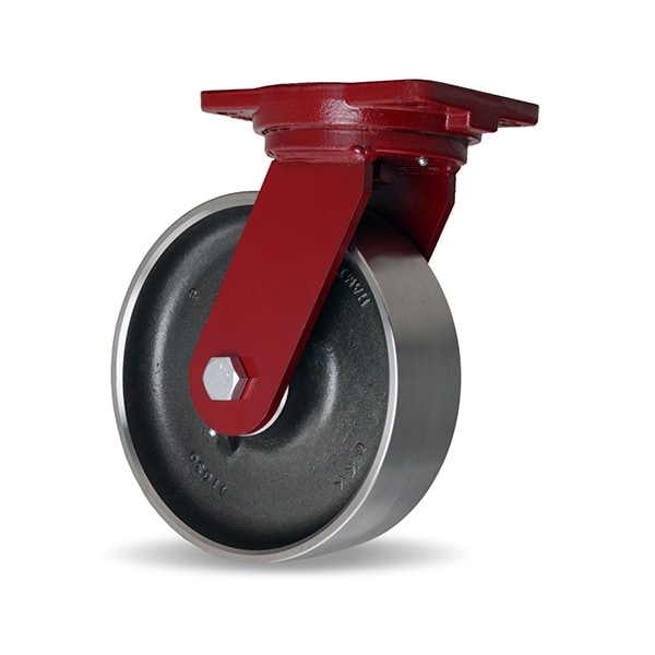 Hamilton Extra Heavy Duty Swivel Caster, 10" x 3" Forged Steel Wheel, 3/4" Sealed Precision Ball Bearing S-EHD-13FSB - main