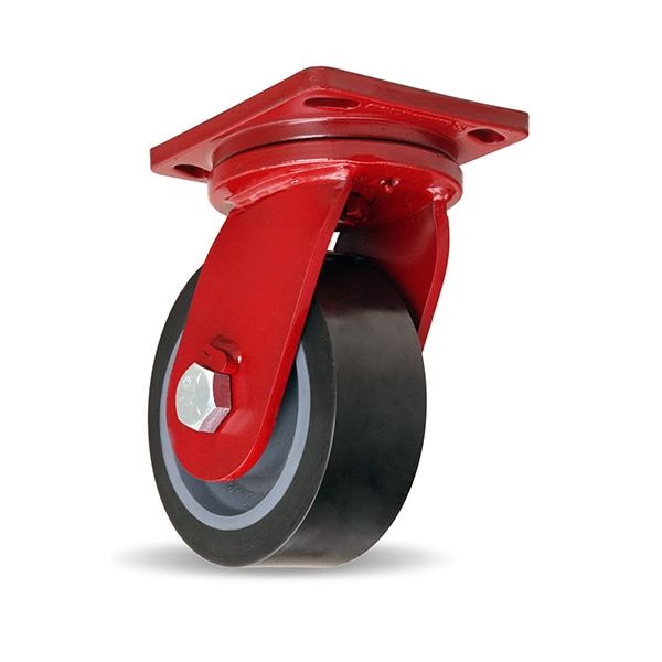 Hamilton Enhanced Precision Super Duty Swivel Caster, 8" x 3" Superlast XC Polyurethane on Forged Steel Wheel S-EPSD-83SYT70 - main