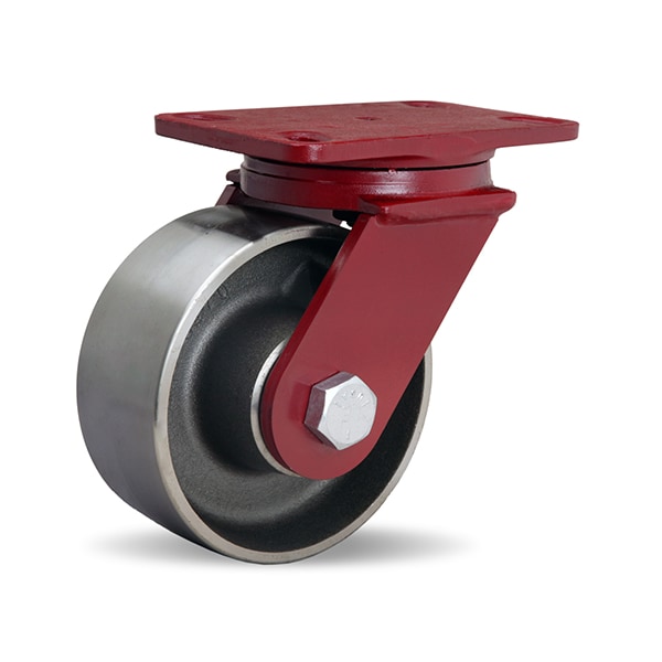 Hamilton ForgeMaster Swivel Caster, 6" x 2-1/2" Forged Steel Wheel, 3/4" Precision Tapered Roller Bearings S-FM-6FST - main