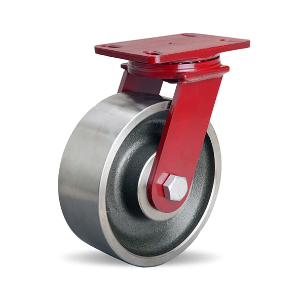 Hamilton ForgeMaster Swivel Caster, 8" x 3" Forged Steel Wheel, 3/4" Precision Tapered Roller Bearings S-FM-83FST - main