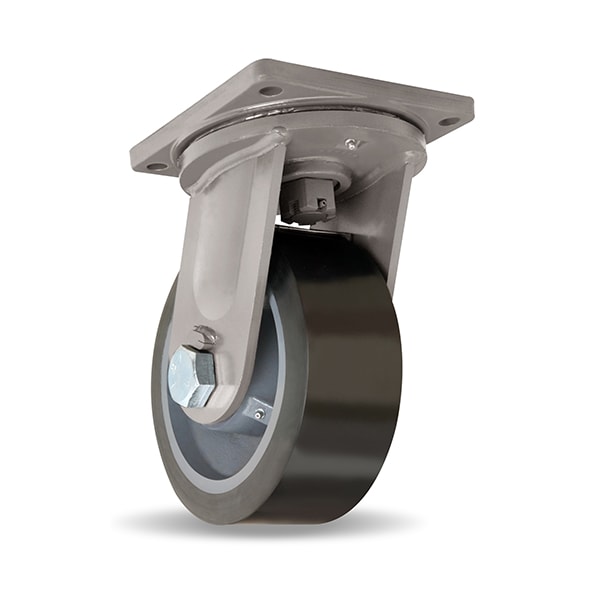 Hamilton Maxi-Duty Swivel Caster, 10" x 4" Superlast XC Polyurethane (70D) on Forged Steel Wheel S-MD-104SYT70 - main