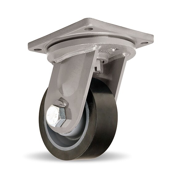 Hamilton Maxi-Duty Swivel Caster, 8" x 3" Superlast XC Polyurethane (70D) on Forged Steel Wheel S-MD-83SYT70 - main
