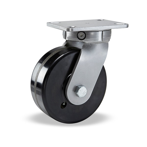 Hamilton Super Endurance Swivel Caster, 8" x 3" Plastex Phenolic Wheel, 3/4" Precision Tapered Roller Bearing S-SEC-83PT - main