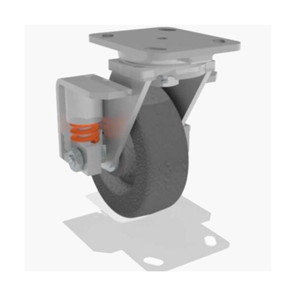 Hamilton Swivel Spring, Loaded Wh 6X2 Plastex S-SPWH-6P-2 - main