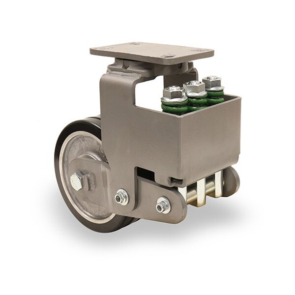 Hamilton Aerospace Spring Loaded Master Swivel Caster, 6"X3