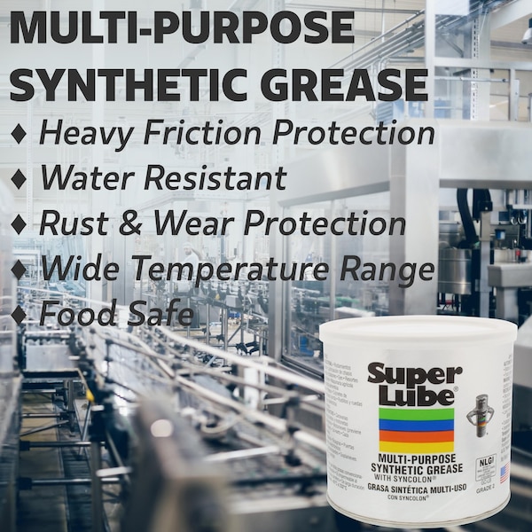 Super Lube Multi-Purpose Synthetic Grease, 3 oz Tube, H1 Food
