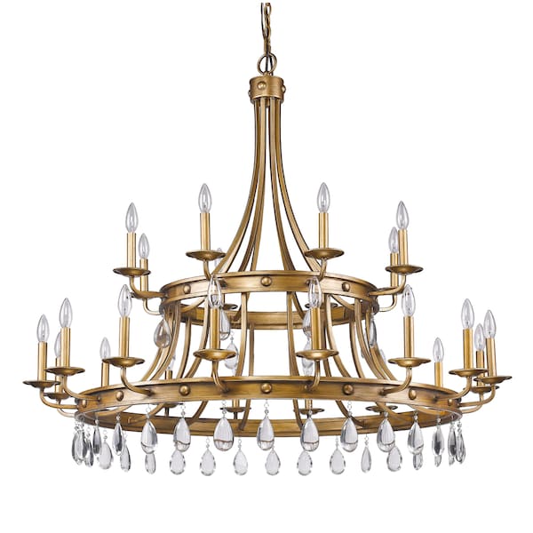 Acclaim Lighting Krista 24-Light Chandelier Antique Gold IN11028AG - main
