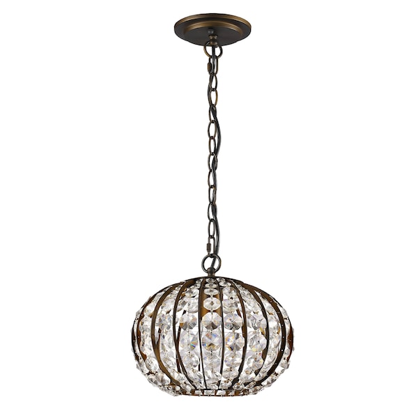 Acclaim Lighting Olivia 1-Light Pendant, Height: 8-1/4" IN11098ORB - main