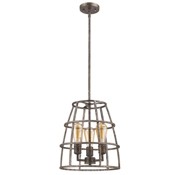 Acclaim Lighting Rebarre 3-Light Pendant Antique silver IN21345AS - main