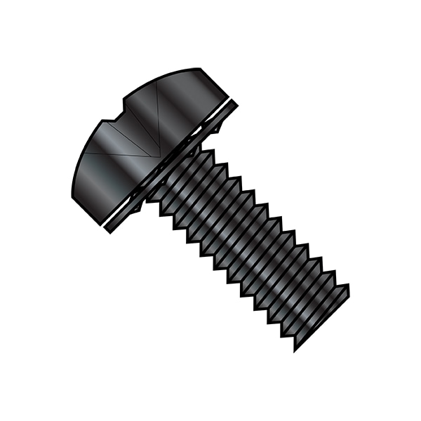 Zoro Select #10-32 x 1/2 in Phillips Pan Machine Screw, Zinc Plated Steel, 5000 PK 1108IPPBZ - main