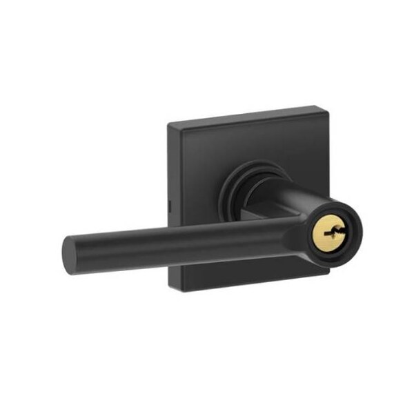Dexter Broadway Lever With Collins Rose Entry Matte Black J54BRW622COL