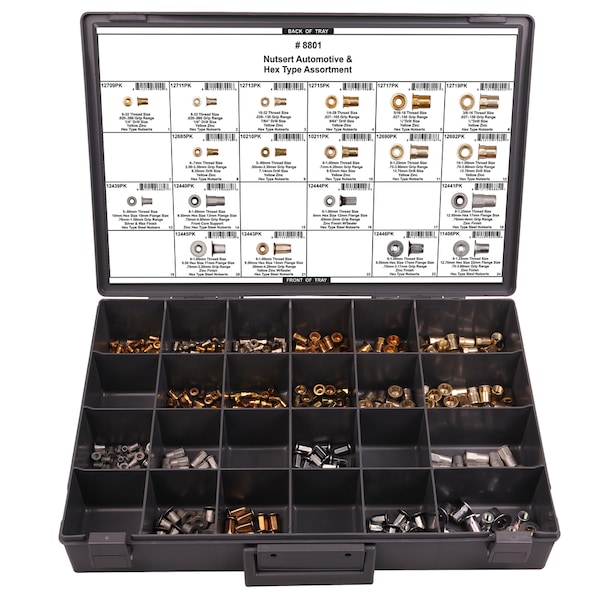 Disco Automotive 8208 Round Type Nutsert Assortment Disco Automotive 8208 Round Type Nutsert Assortment