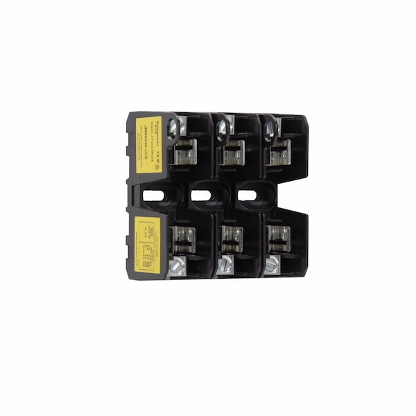 Eaton Bussmann Finger Safe Fuse Block, J UL Class, 3 Poles, 0 to 30A Amp Range, 600V AC/DC Volt Rating JM60030-3CR - main