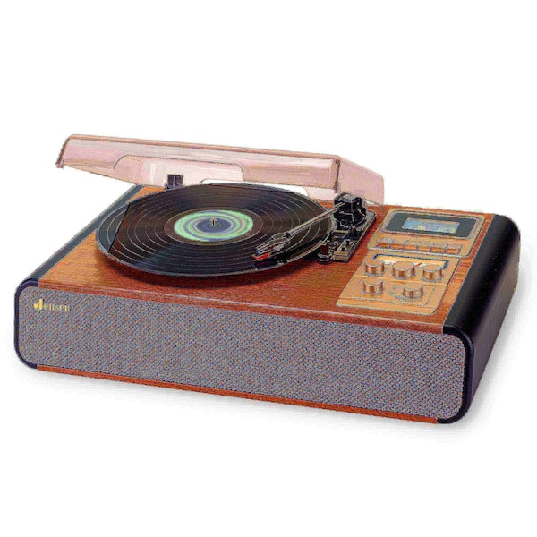 Jensen Turntable with Cassette and Radio JTA-385T2 | Zoro